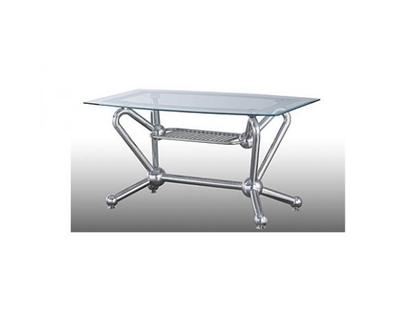 Bàn inox mặt kiếng hwata bk  x
